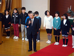 国内短期留学・秋田金足西小学校　写真1
